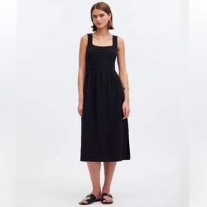 Madewell Dress M Knit Tank Midi Black